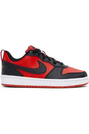 Nike Kids Red & Black Court Borough Low Recraft Big Kids Sneakers