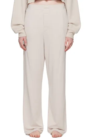 SKIMS Beige Boyfriend Loose Lounge Pants