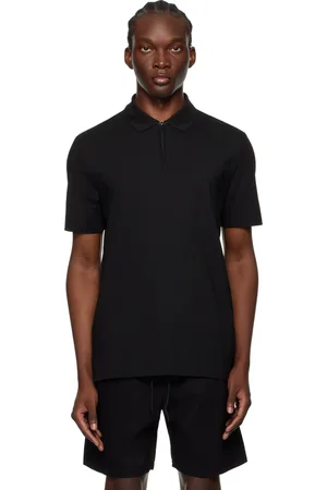 HUGO BOSS Black Half-Zip Polo