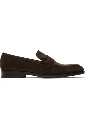 Salvatore Ferragamo Brown Penny Loafers