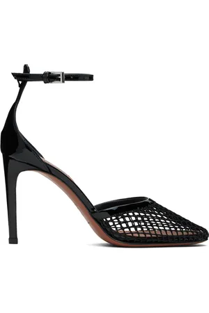 Alaïa Black High Fishnet Heels