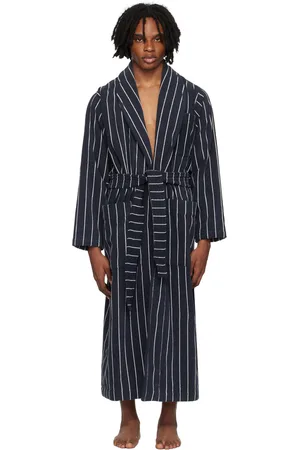 Tekla Navy Classic Bathrobe