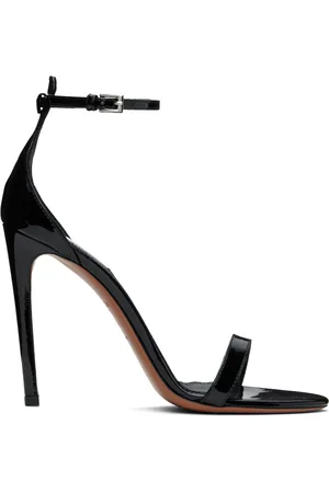 Alaïa Black High Calfskin Heeled Sandals