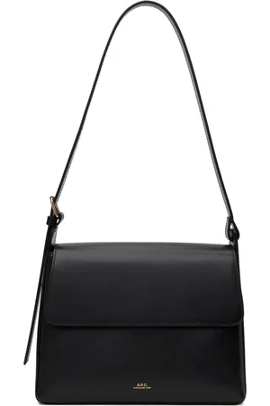 A.P.C. Black Virginie Flap Bag