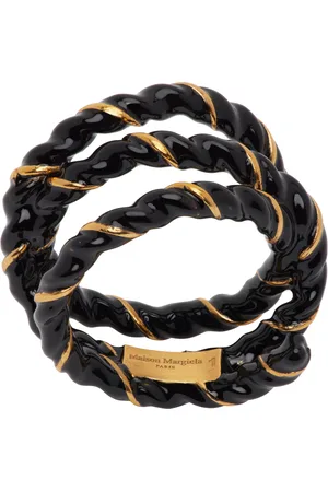 Maison Margiela Black & Gold Laces Ring