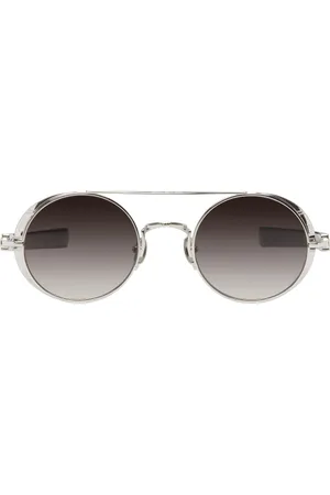 MATSUDA Silver & Black M3128 Sunglasses