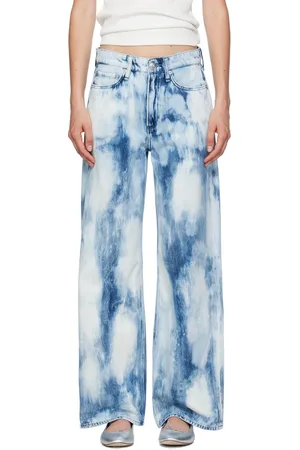 RAG&BONE Blue Logan Wide-Leg Jeans