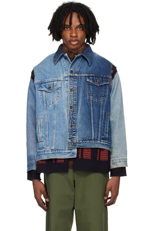 Pins & Needles Black & Red Covered Denim Jacket