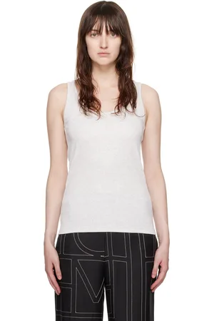 Totême Gray Classic Tank Top