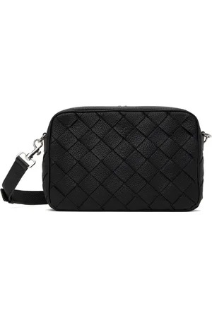 Bottega Veneta Black Medium Intrecciato Camera Bag