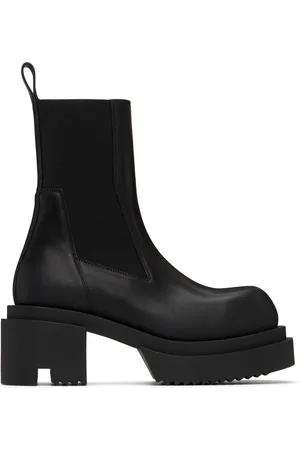 Rick Owens Black Porterville Beatle Bogun Boots