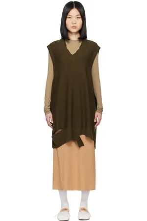 Maison Margiela Khaki Boxy Minidress
