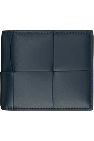 Bottega Veneta Navy Cassette Bi-Fold Wallet
