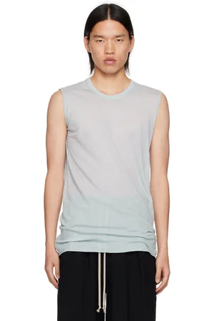 Rick Owens Blue Porterville Basic Tank Top