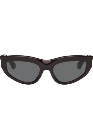 Burberry Burgundy Classic Oval Sunglasses