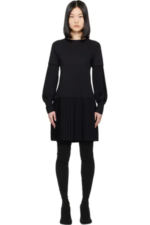 Maison Margiela Black Paneled Minidress