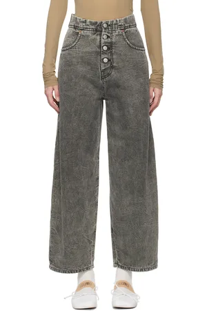 Maison Margiela Gray Crinkled Jeans