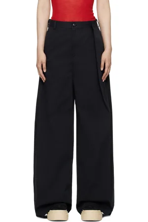 Maison Margiela Black Wide-Leg Trousers