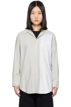 Maison Margiela Gray Striped Shirt
