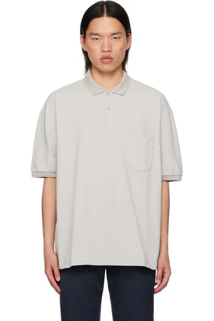 NANAMÍCA Gray Press-Stud Polo