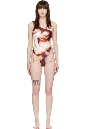 Vivienne Westwood Multicolor Single-Shoulder One-Piece Swimsuit