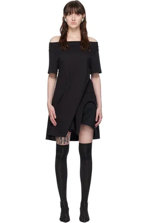 Courrèges Black Boatneck Minidress