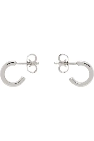 Maison Margiela Silver Logo Earrings