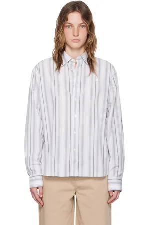 Acne Studios Gray Stripe Shirt
