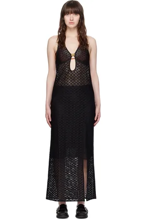 Ganni Black Hardware Maxi Dress