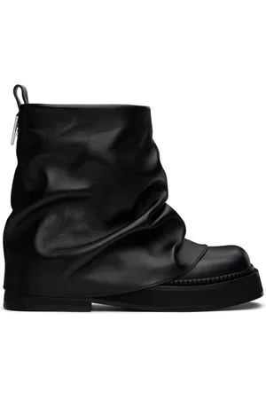 The Attico Black Mini Robin Combat Boots