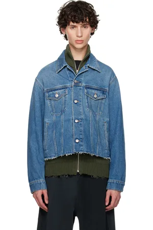 Maison Margiela Blue Raw Edge Denim Jacket