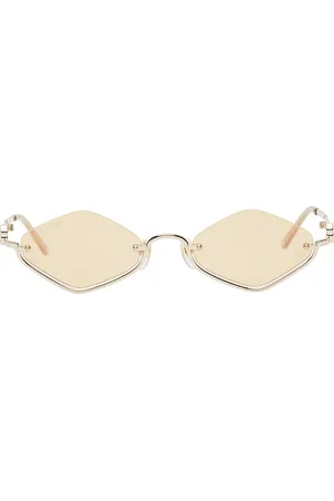 Gucci Gold Geometric Sunglasses