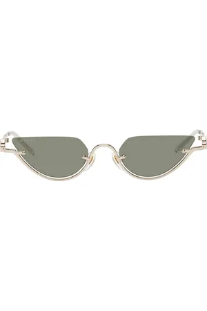 Gucci Gold Cat-Eye Sunglasses