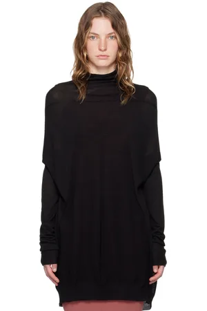 Rick Owens Black Porterville Crater Turtleneck