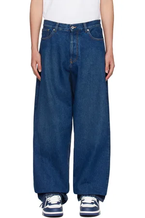 OFF-WHITE Blue Arr Loose Jeans