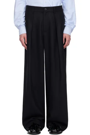 J.W.Anderson Navy Pleated Trousers