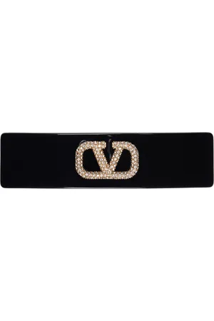 VALENTINO GARAVANI Black VLogo Signature Hair Clip