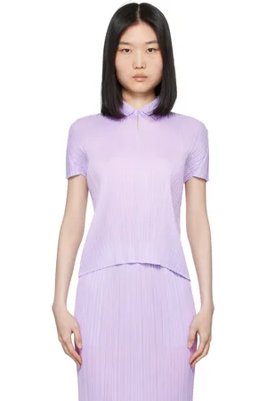 PLEATS PLEASE ISSEY MIYAKE Purple Monthly Colors April Polo