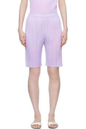 PLEATS PLEASE ISSEY MIYAKE Purple Monthly Colors April Shorts