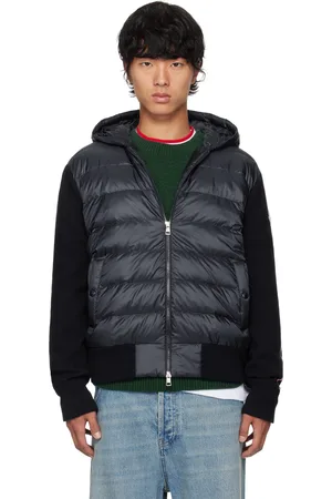 Moncler Navy Hooded Down Jacket