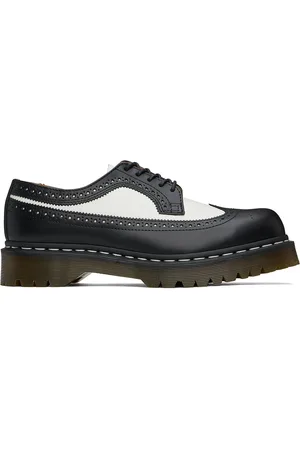 Dr. Martens Black & White 3989 Bex Smooth Leather Brogues