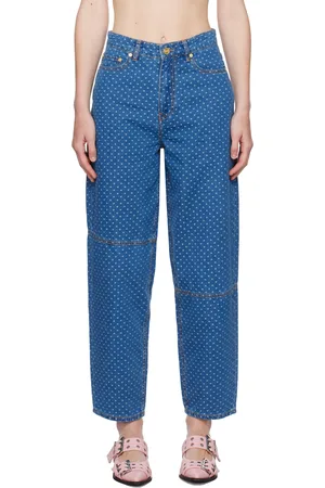 Ganni Blue Stary Jeans