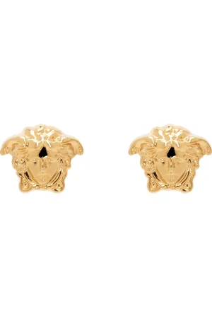 VERSACE Gold Medusa Stud Earrings