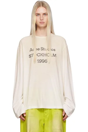Acne Studios Off-White Relaxed-Fit Long Sleeve T-Shirt