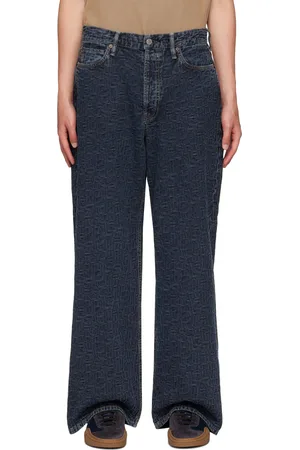 Acne Studios Blue Embossed Jeans