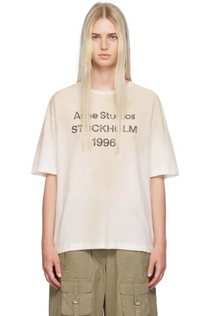 Acne Studios Off-White Printed T-Shirt