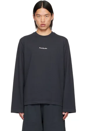 Acne Studios Black Crewneck Long Sleeve T-Shirt