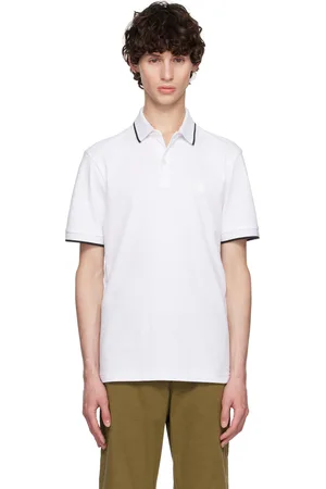 HUGO BOSS White Slim-Fit Polo