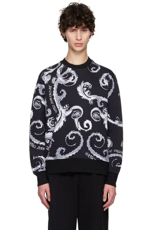 VERSACE Black & Gray Chromo Couture Sweatshirt