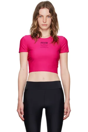 VERSACE Pink Printed Logo T-Shirt